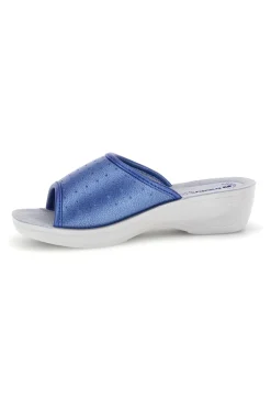 Ciabatte blu con zeppa Inblu 45N PL