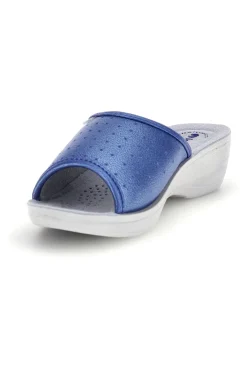Ciabatte blu con zeppa Inblu 45N PL