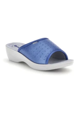 Ciabatte blu con zeppa Inblu 45N PL