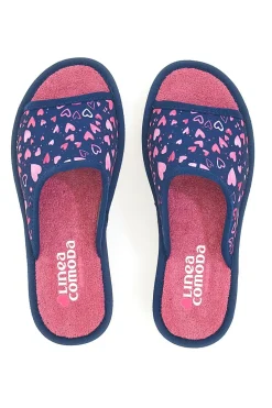 Ciabatte Blu e Rosa Made in Italy Linea Comoda 6974