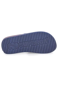 Ciabatte Blu Fascia Regolabile Logo Superga S24E702