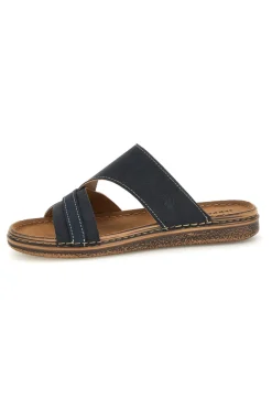 Ciabatte blu in pelle Jerpoint 10104BESY