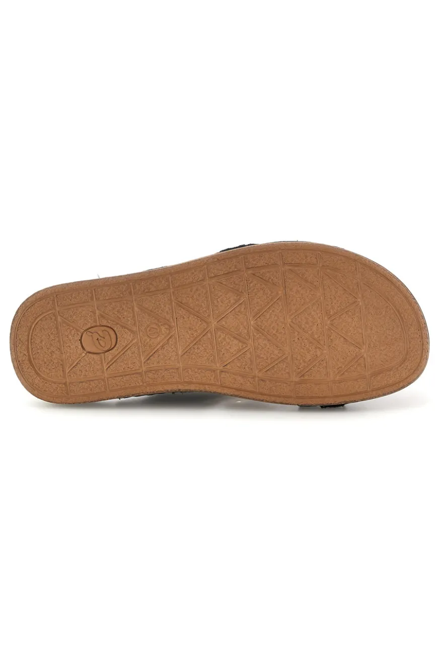 Ciabatte blu in pelle Jerpoint 10104BESY
