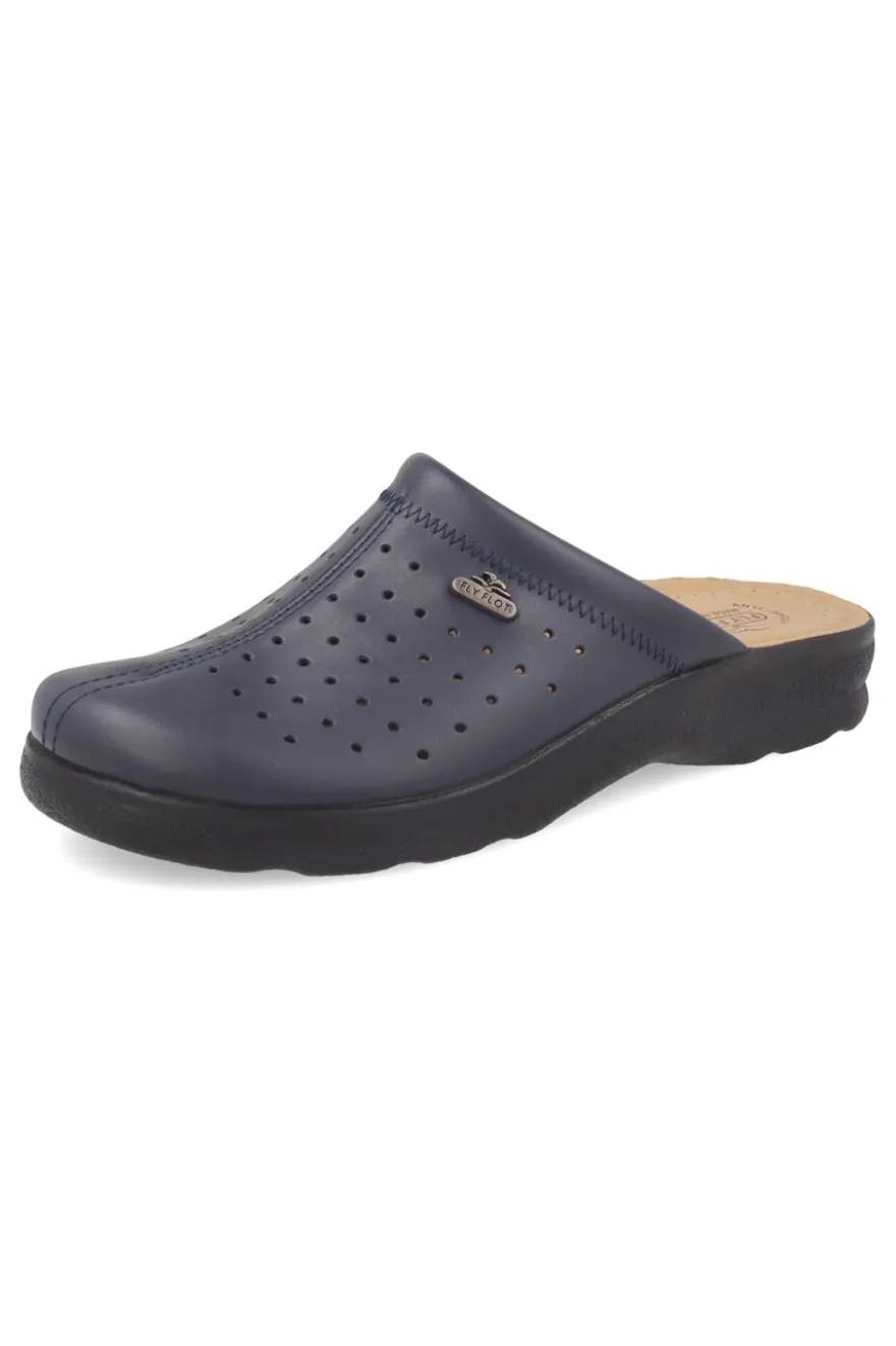 Ciabatte blu Made in Italy traforate con tomaia stretch antishock anatomiche Fly flot 90820154RB