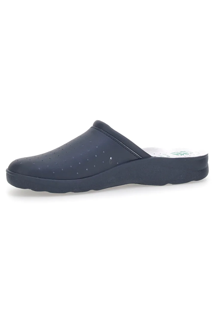 Ciabatte Blu Made In Italy Con Plantare Anatomico Le Soft 50002