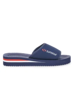 Ciabatte blu navy fascia logo SUPERGA S24E701