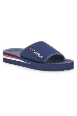 Ciabatte blu navy fascia logo SUPERGA S24E701