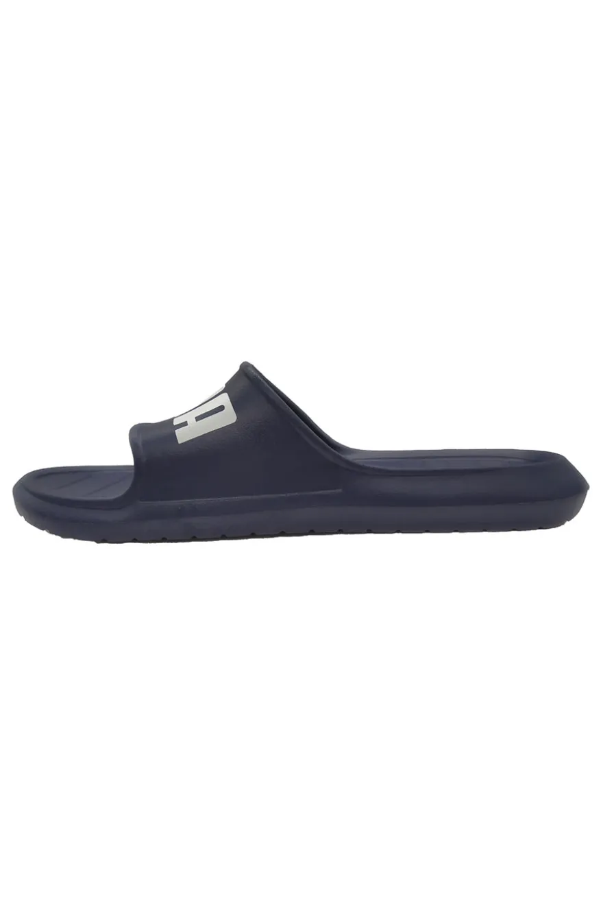 Ciabatte blu scuro monoscocca logo bianco PUMA Divecat v2 Lite
