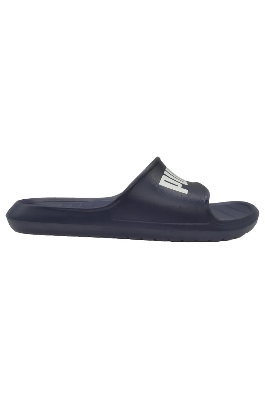 Ciabatte blu scuro monoscocca logo bianco PUMA Divecat v2 Lite