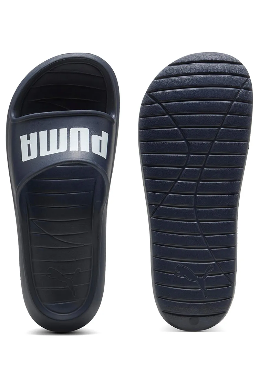 Ciabatte blu scuro monoscocca logo bianco PUMA Divecat v2 Lite