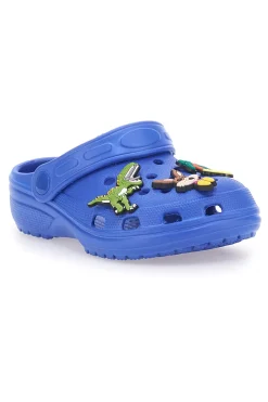 Ciabatte Blu Traforate con Charms Applicati 2T2L 18512