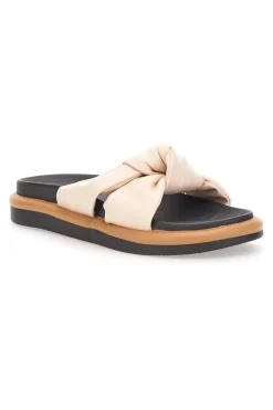 Ciabatte casual Prima Riga 43 Beige con arricciatura