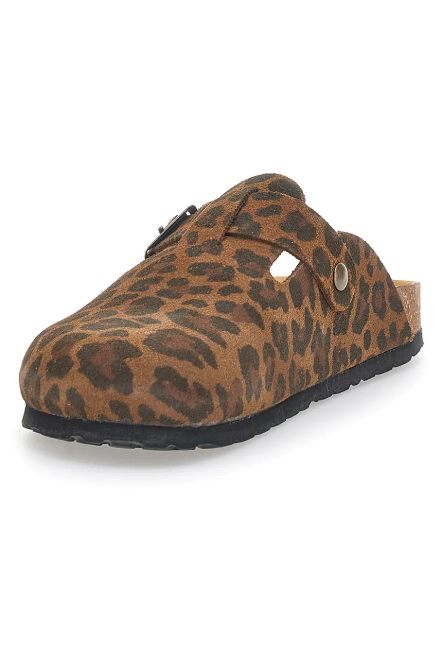 Ciabatte Chiuse Animalier con Sottopiede in Pelle Made in Italy PITTARELLO TIERRA 335A013PR