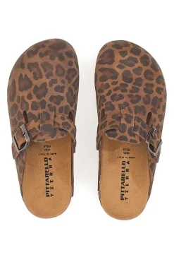 Ciabatte Chiuse Animalier con Sottopiede in Pelle Made in Italy PITTARELLO TIERRA 335A013PR