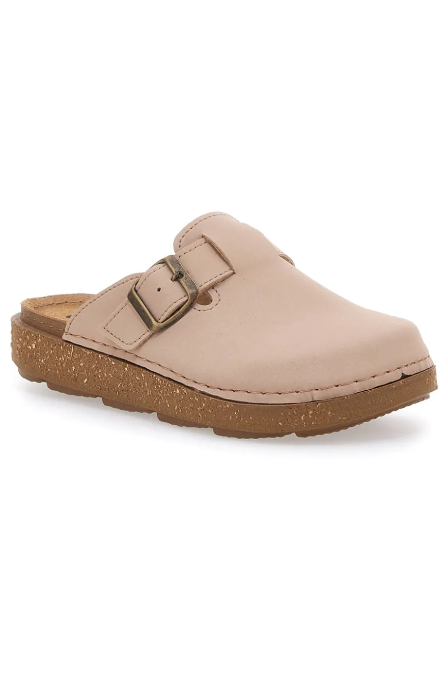 Ciabatte chiuse beige con fibbia regolabile Inblu 24EDA