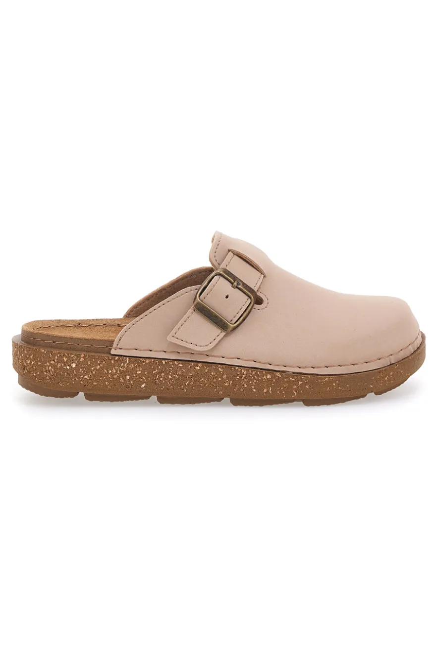 Ciabatte chiuse beige con fibbia regolabile Inblu 24EDA