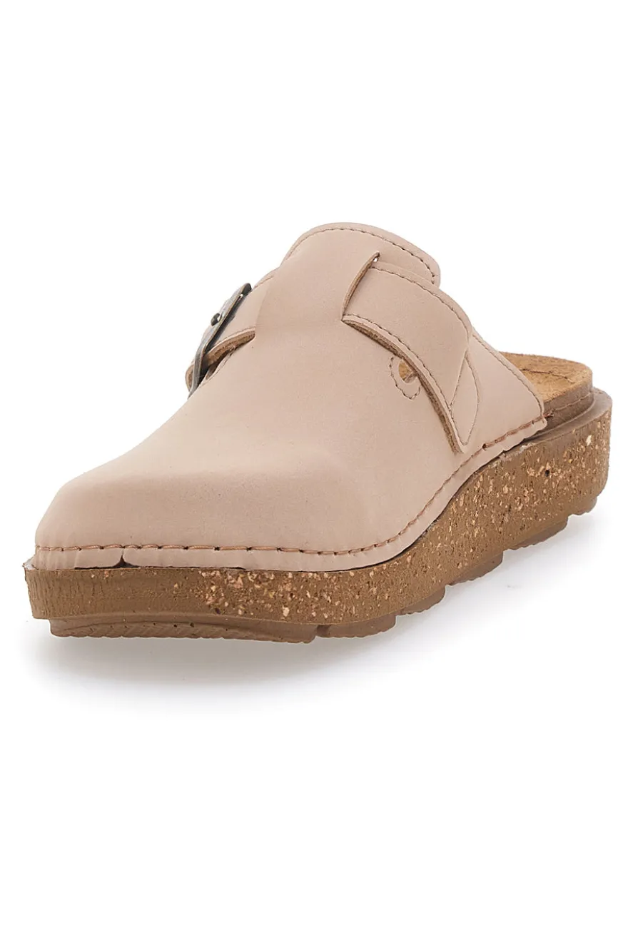 Ciabatte chiuse beige con fibbia regolabile Inblu 24EDA