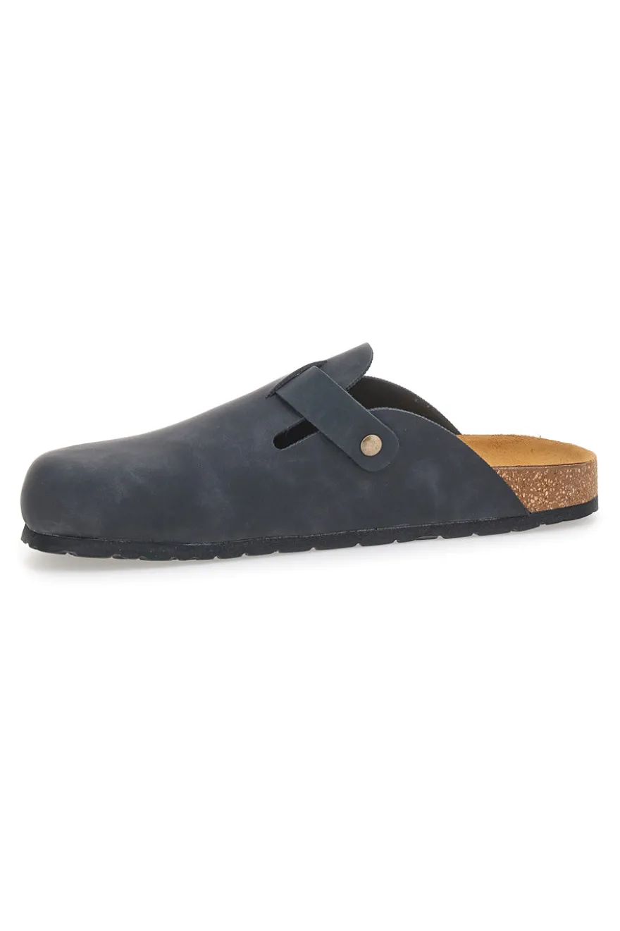Ciabatte Chiuse Nere con Sottopiede in Pelle Made in Italy PITTARELLO TIERRA 335A013PR