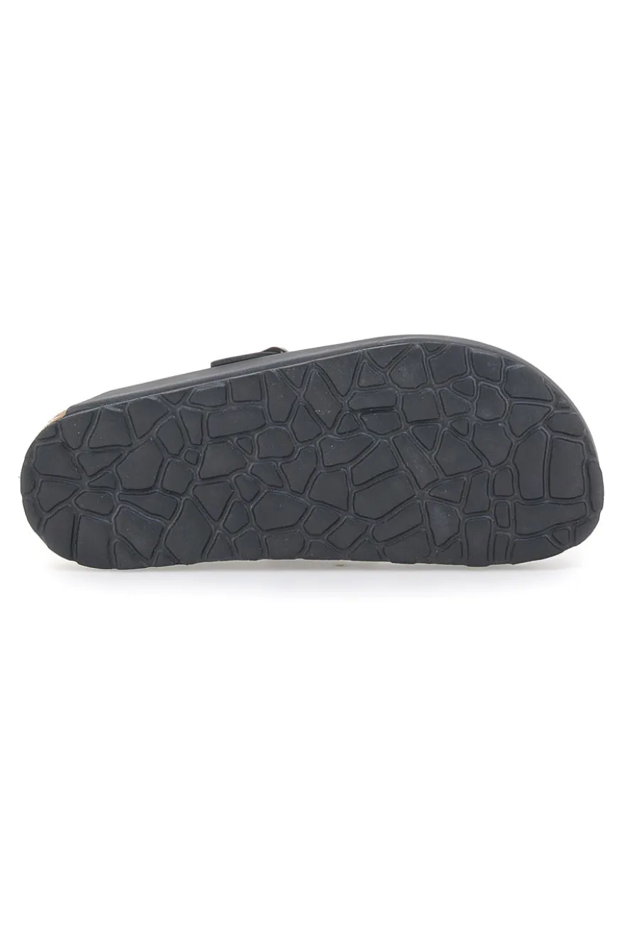 Ciabatte Chiuse Nere con Sottopiede in Pelle Made in Italy PITTARELLO TIERRA 335A013PR