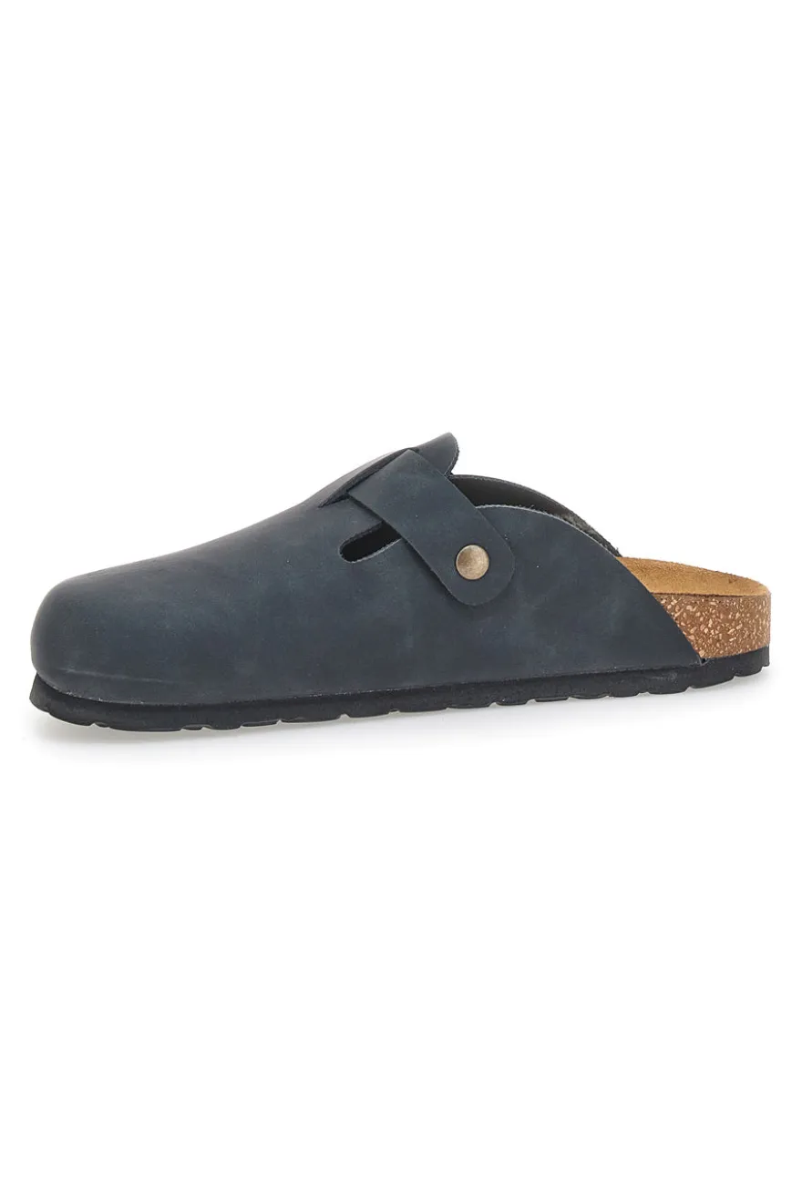 Ciabatte Chiuse Nere con Sottopiede in Pelle Made in Italy PITTARELLO TIERRA 335A013PR