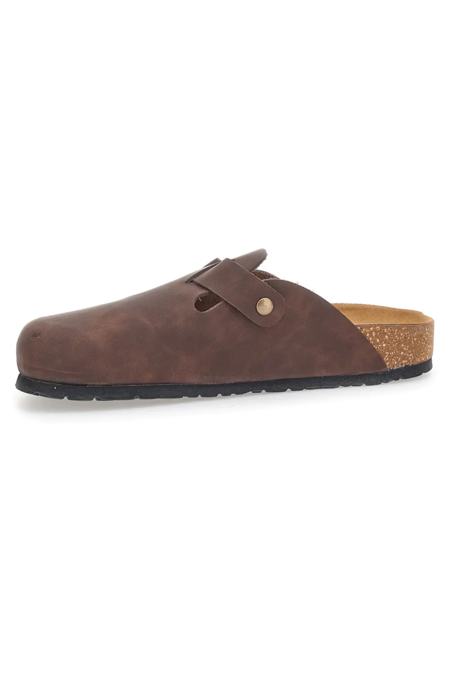 Ciabatte Chiuse Testa di Moro con Sottopiede in Pelle Made in Italy PITTARELLO TIERRA 335A013PR