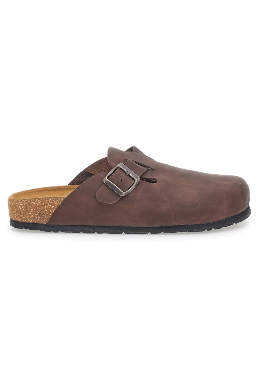 Ciabatte Chiuse Testa di Moro con Sottopiede in Pelle Made in Italy PITTARELLO TIERRA 335A013PR