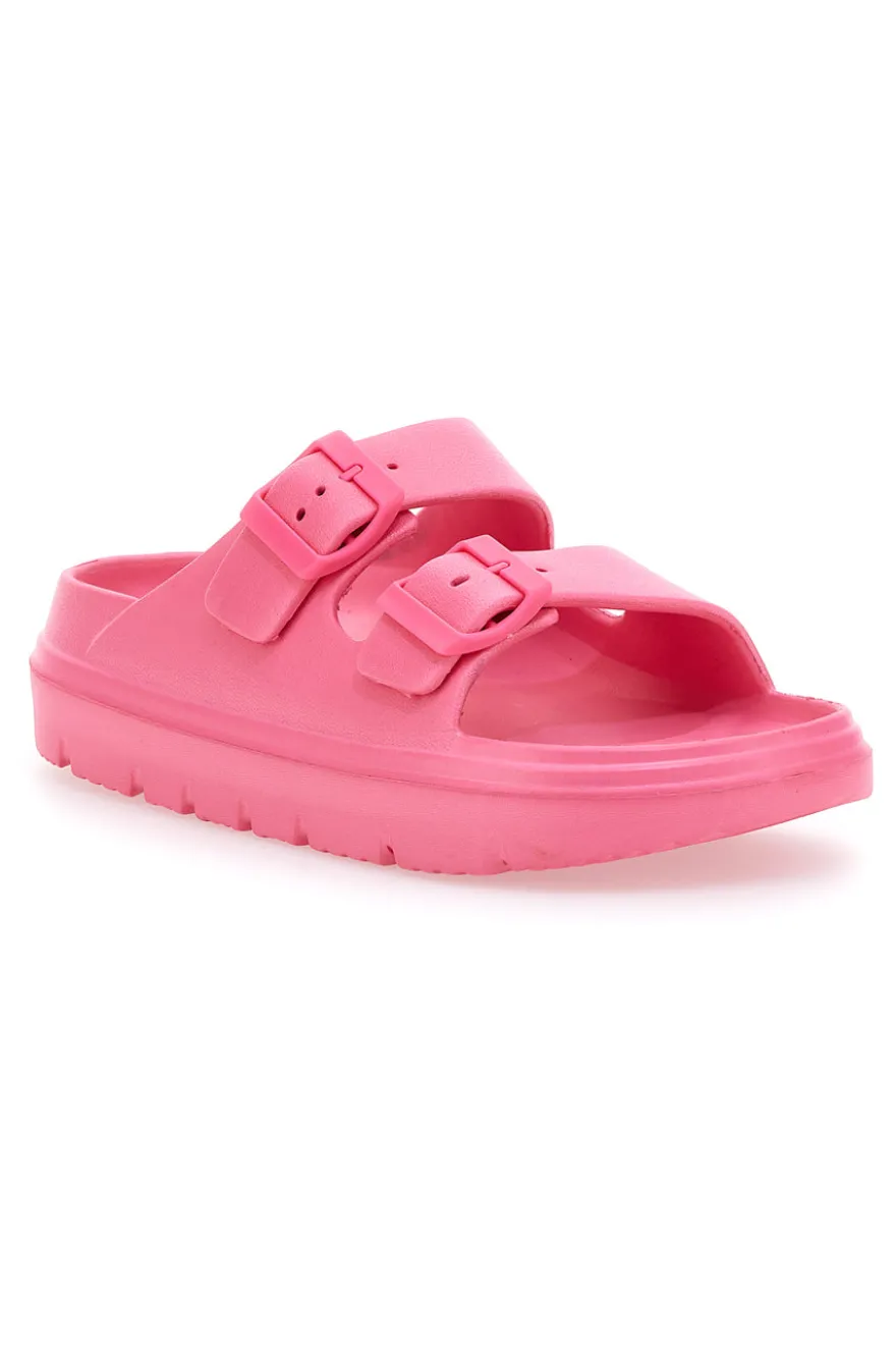 Ciabatte Chunky Fuxia Con Doppia Fascia Woz 11