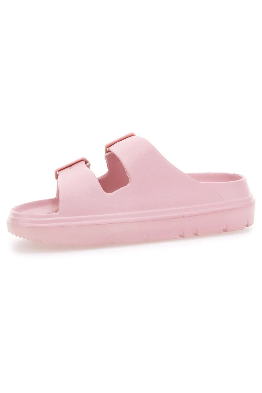 Ciabatte Chunky Rosa Con Doppia Fascia Woz 12