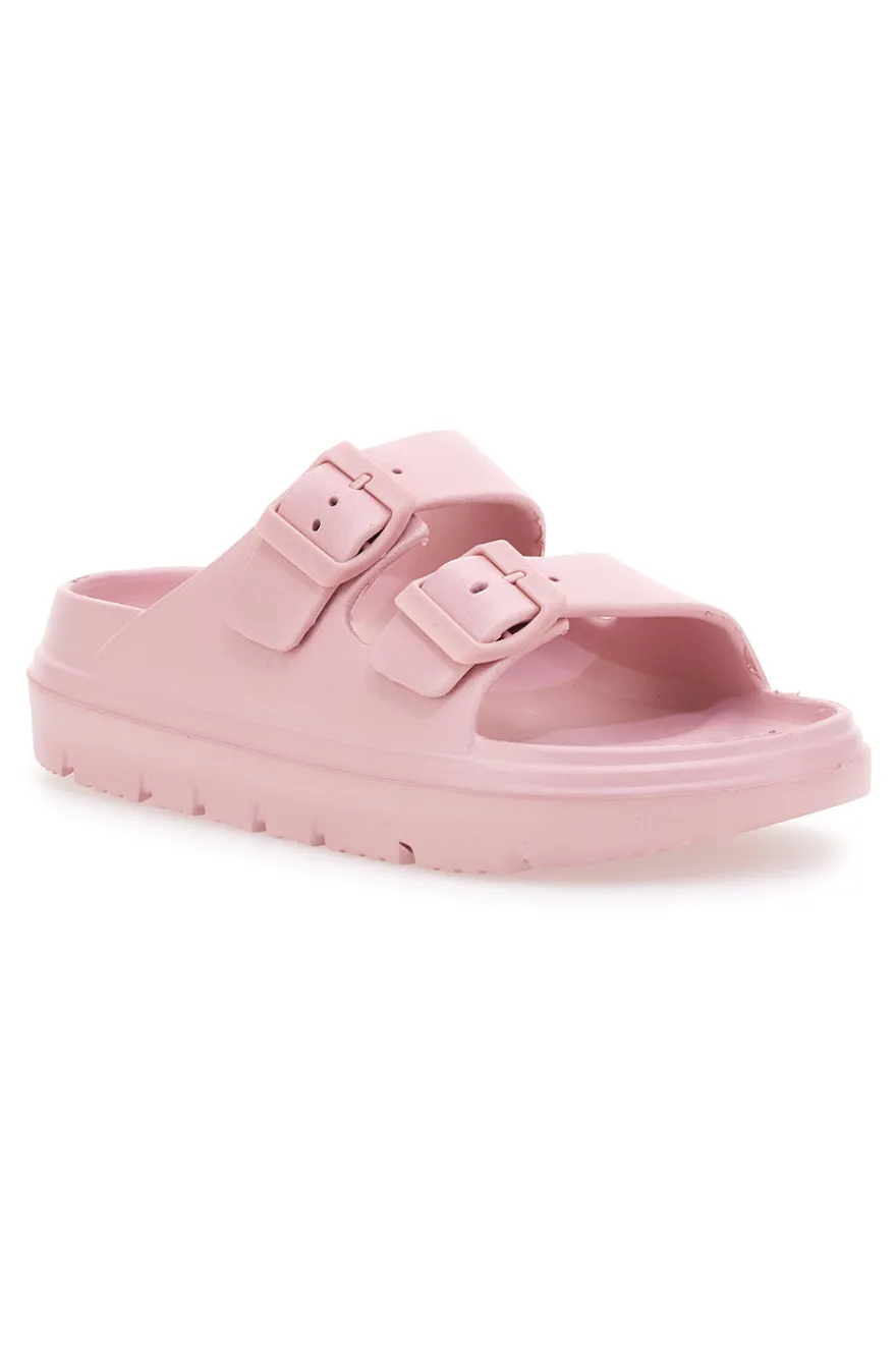 Ciabatte Chunky Rosa Con Doppia Fascia Woz 12