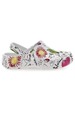 Ciabatte clog da donna multicolor con stampa floreale Woz 6