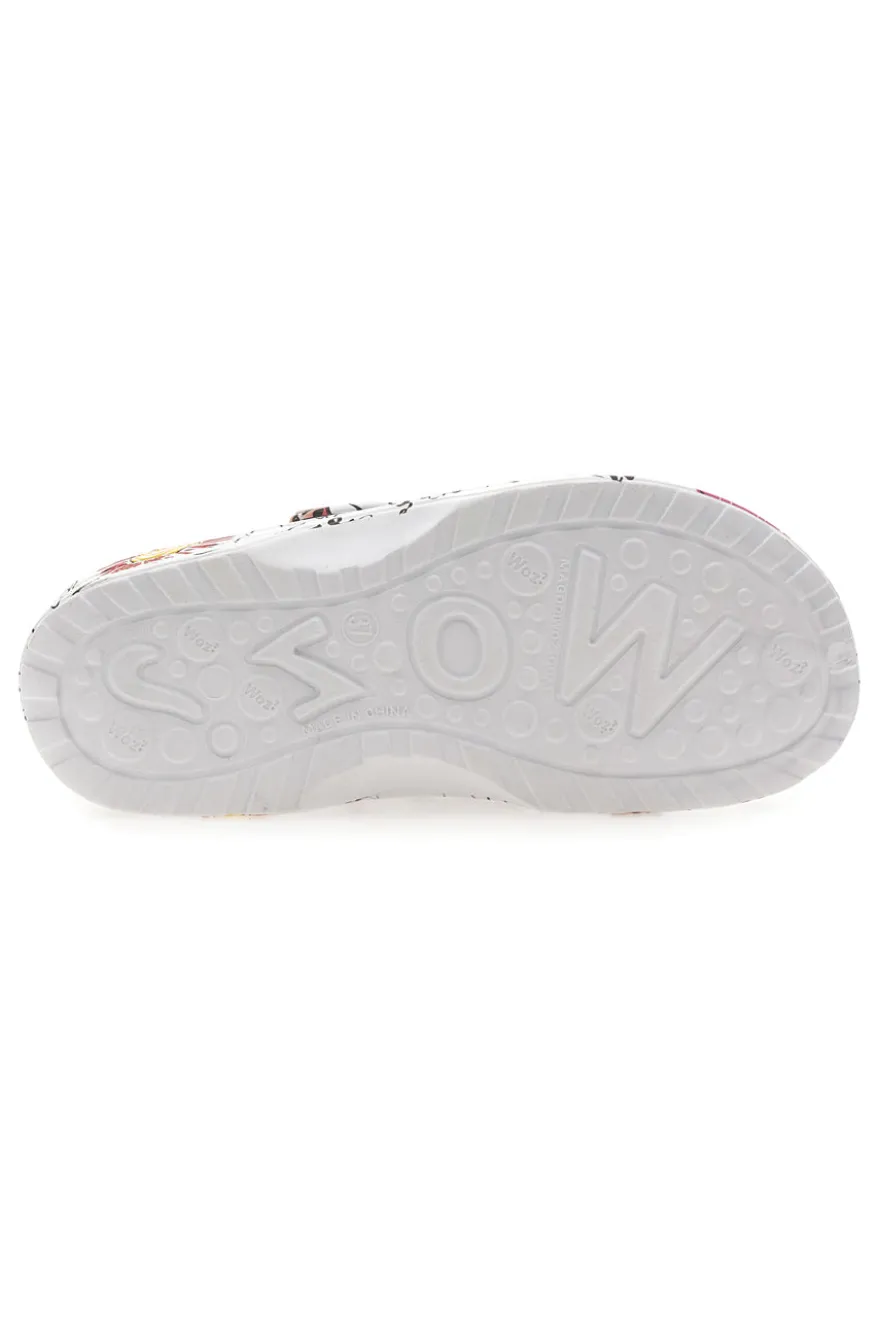 Ciabatte clog da donna multicolor con stampa floreale Woz 6