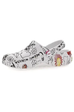 Ciabatte clog da donna multicolor con stampa floreale Woz 6