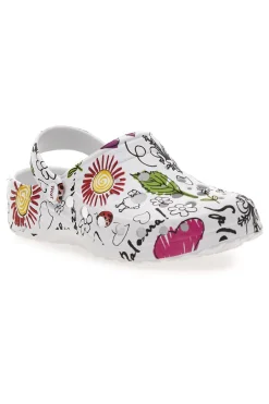 Ciabatte clog da donna multicolor con stampa floreale Woz 6