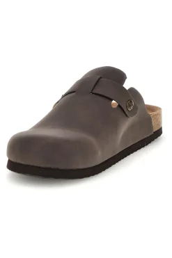 Ciabatte clog marroni con fibbia Superga S11U700
