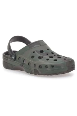 Ciabatte Clog verde militare comode e leggere da uomo Woz 3