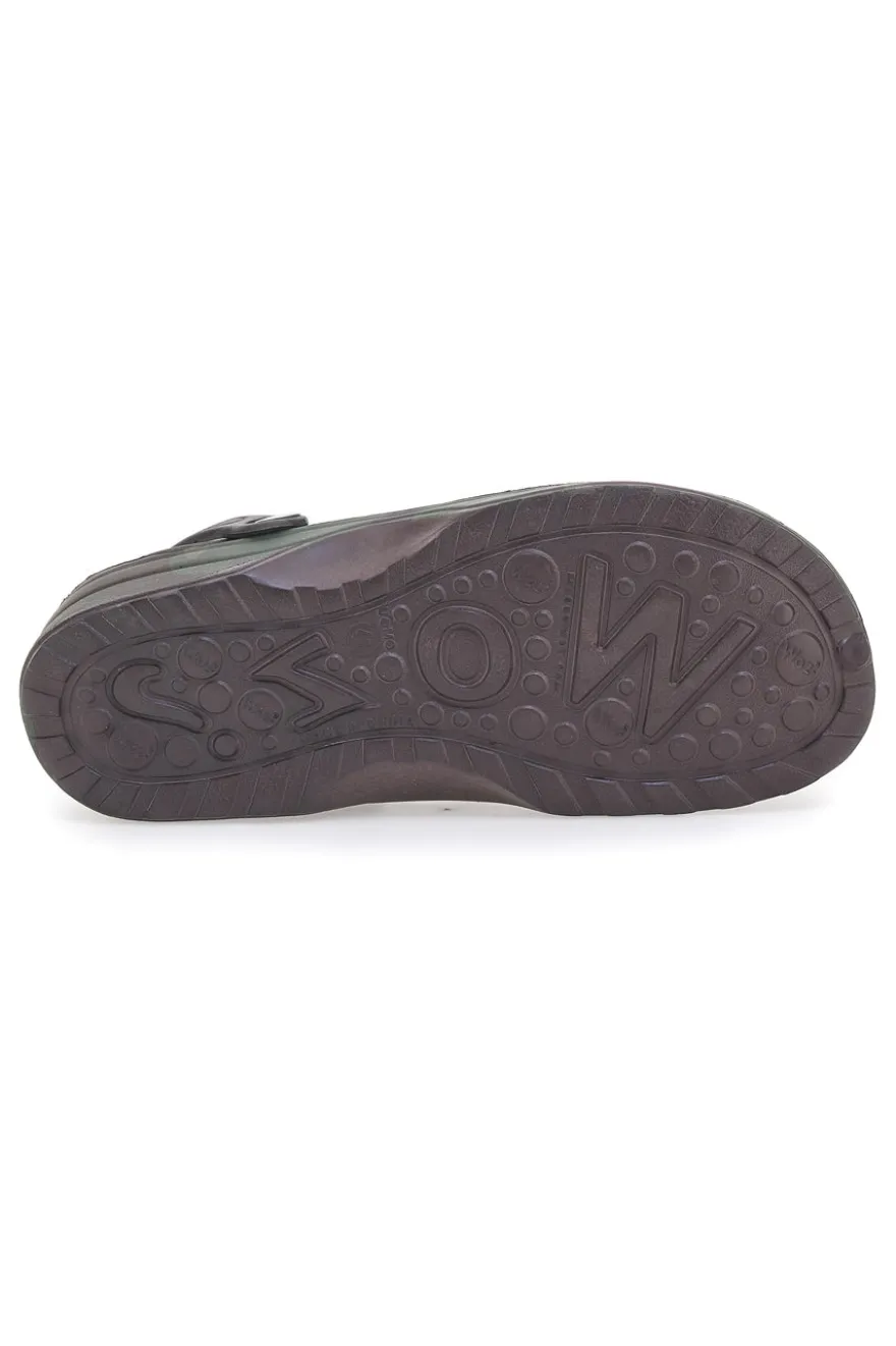 Ciabatte Clog verde militare comode e leggere da uomo Woz 3