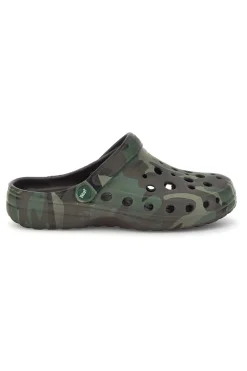 Ciabatte clog verdi camouflage Woz 1