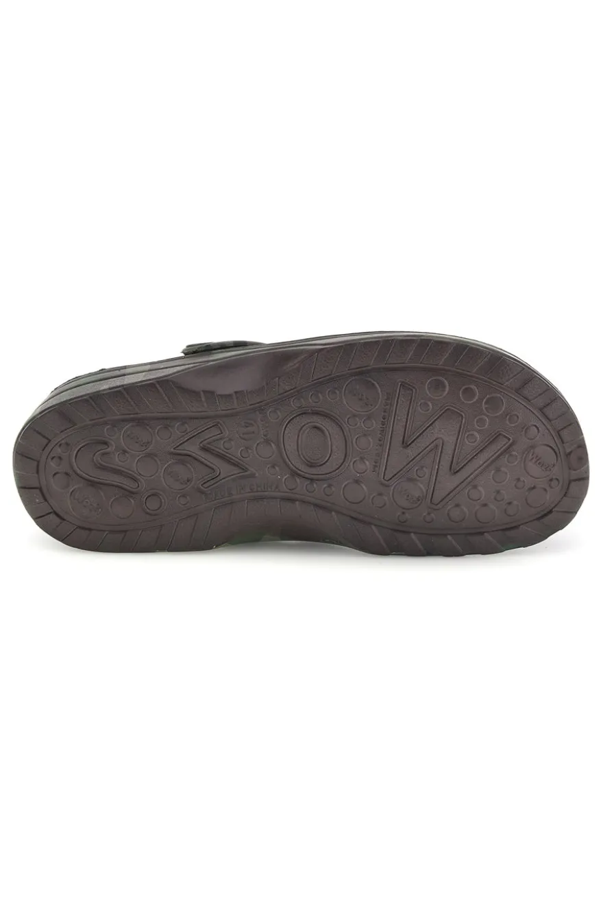 Ciabatte clog verdi camouflage Woz 1