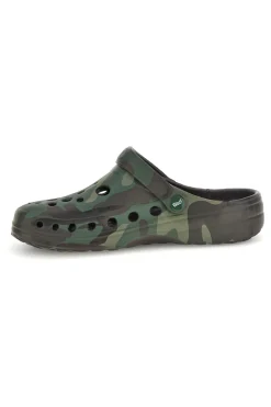 Ciabatte clog verdi camouflage Woz 1