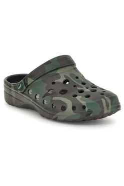 Ciabatte clog verdi camouflage Woz 1