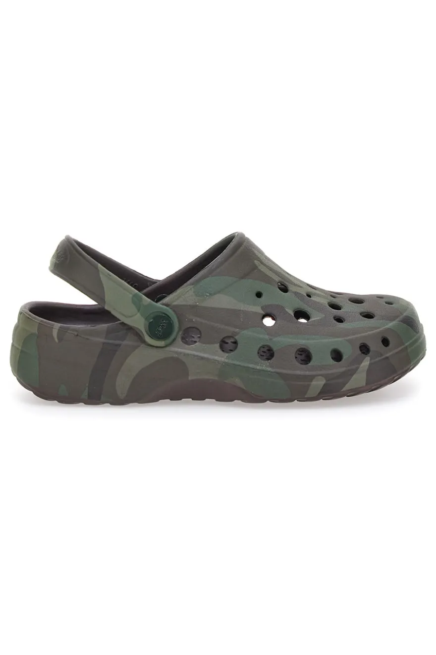 Ciabatte Clogs in Gomma Camouflage Woz 9