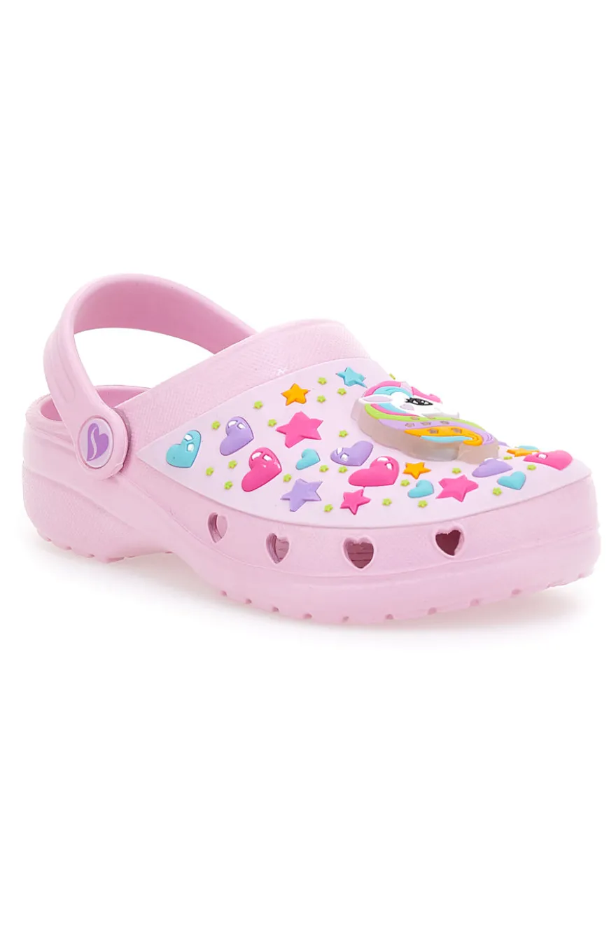 Ciabatte Clogs Rosa con Luci Skechers 308016
