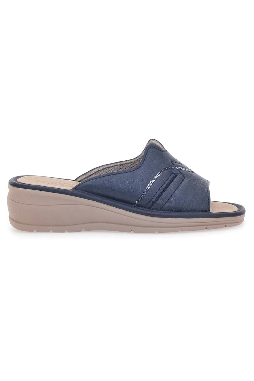 Ciabatte Comfort Blu Linea Comoda 7225