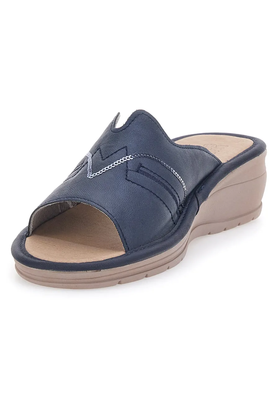 Ciabatte Comfort Blu Linea Comoda 7225