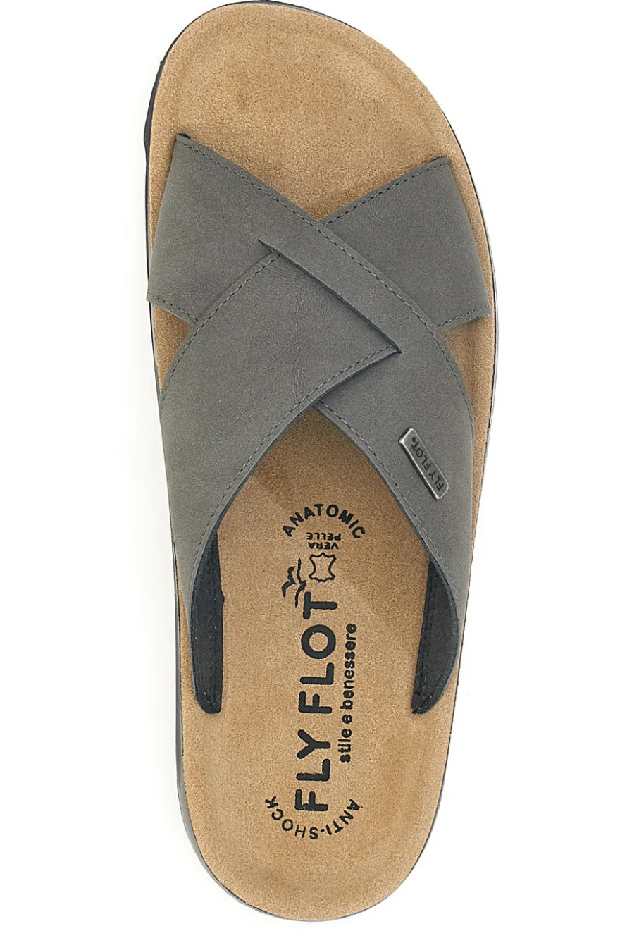 Ciabatte con fasce incrociate e plantare anti-shock Fly Flot 782444