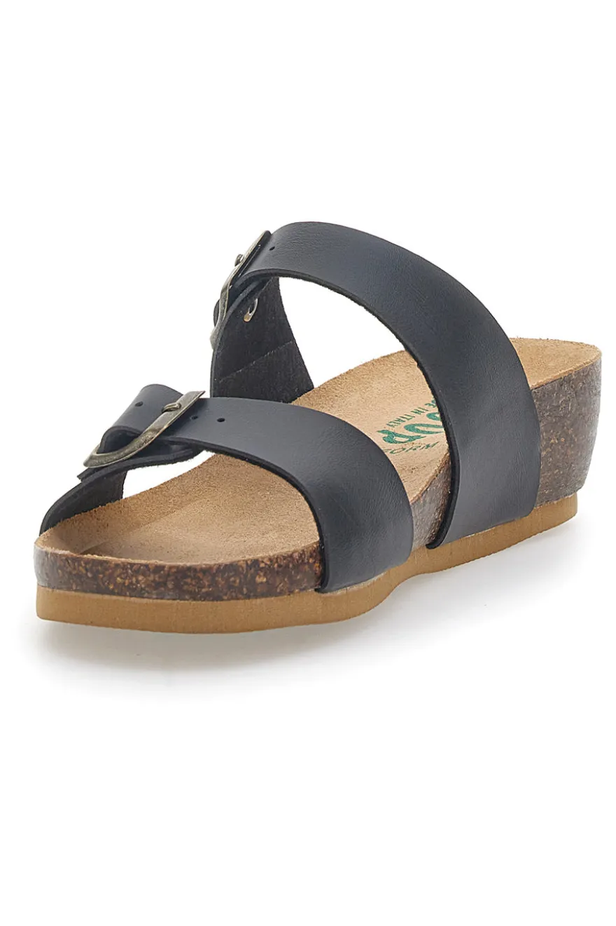 Ciabatte con Fibbia Nere Bio Up 22713