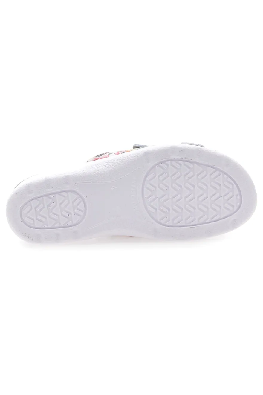 Ciabatte con fiori multicolor e doppia fascia antiscivolo Best Medical 122F