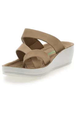Ciabatte con Infradito Taupe Eco Bio J532334
