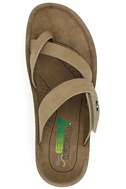 Ciabatte con Infradito Taupe Eco Bio J532334