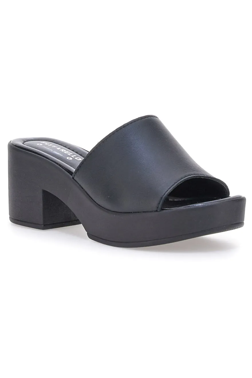 Ciabatte con tacco Neri Pittarello Love 3174
